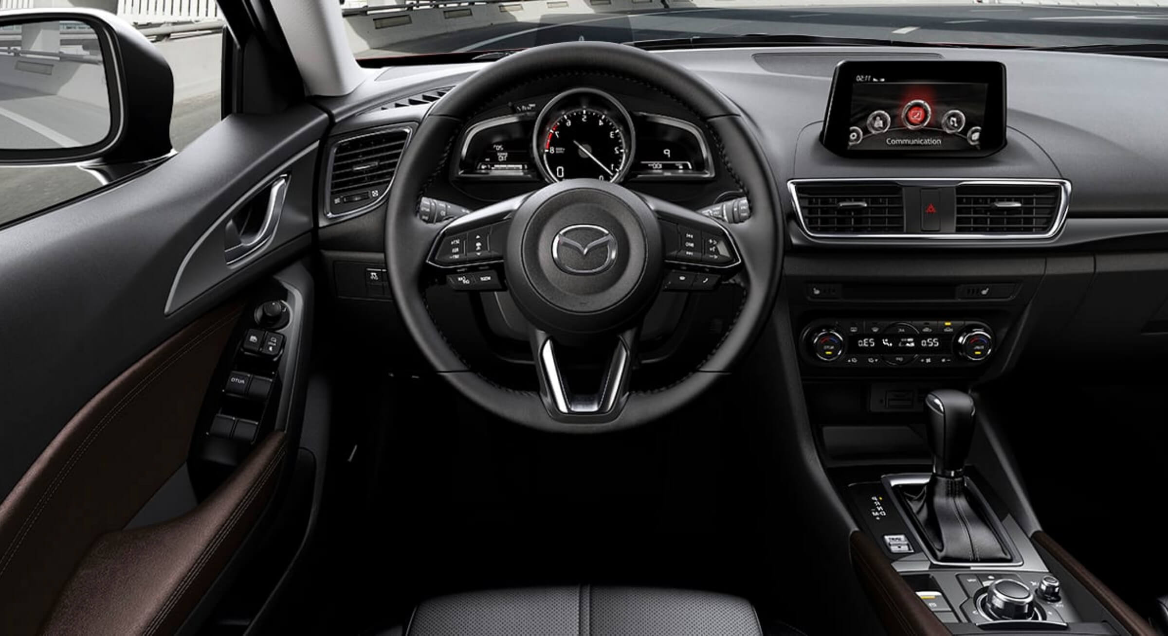 Black Leather Mazda3 Interior